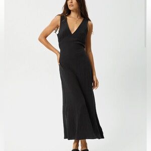 AFENDS Focus Seersucker Maxi Dress